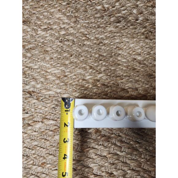 Mud Pie Happy Hanukkah White Ceramic Menorah Jewish Candle Holder Christmas - Picture 7 of 10